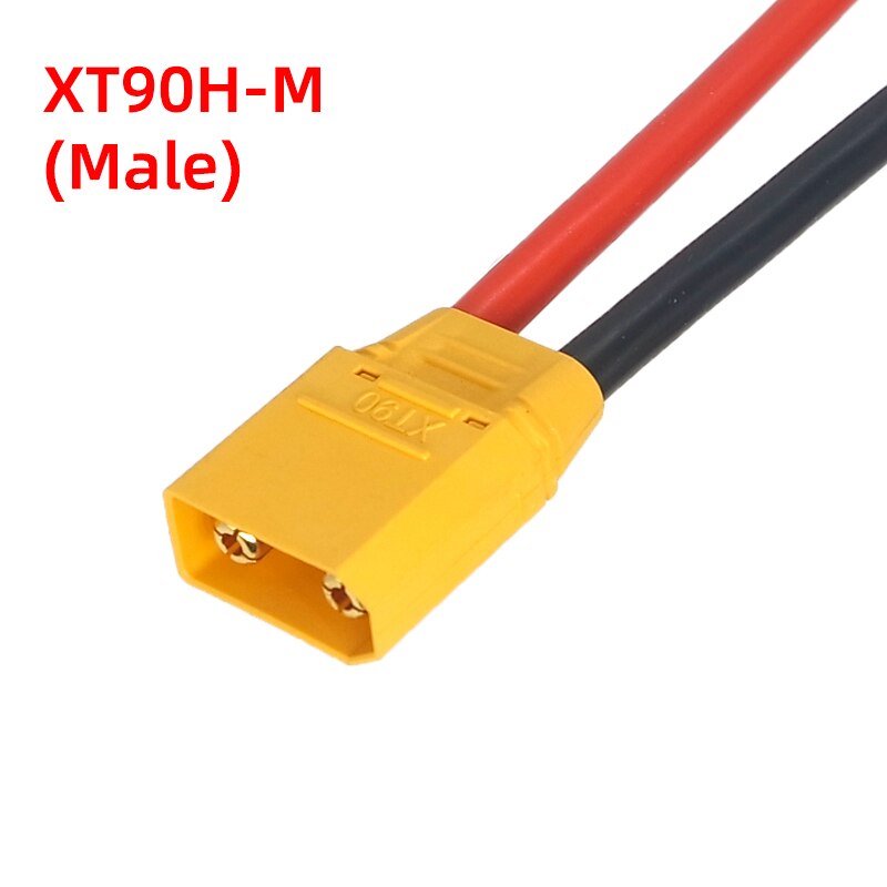 

Amass XT90H разъемы, жёлтые, силиконовый провод 12AWG/10AWG