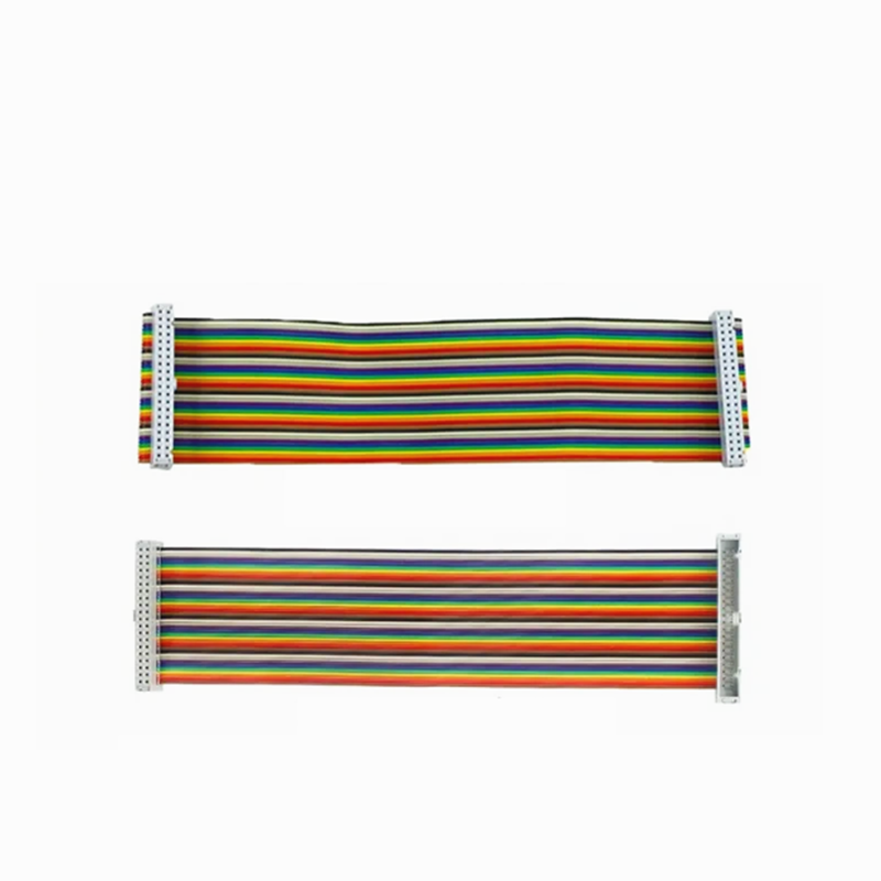 

40-контактный кабель-адаптер GPIO, 20 см, кабель GPIO «папа-мама», 2x20-контактный кабель «мама-мама» Rainbow для Raspberry Pi 4 3B 3B+