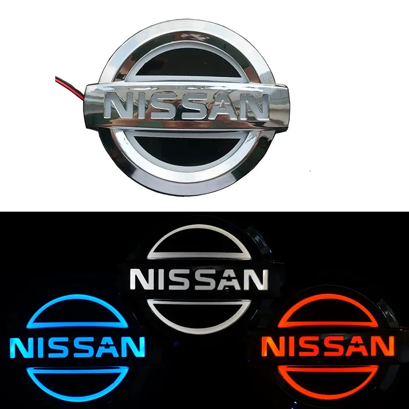 

5D светодиодная Автомобильная Задняя эмблема значок наклейка для Nissan Qashqai Teana X-Trail Juke Sentra Sylphy Almera Versa Логотип Аксессуары