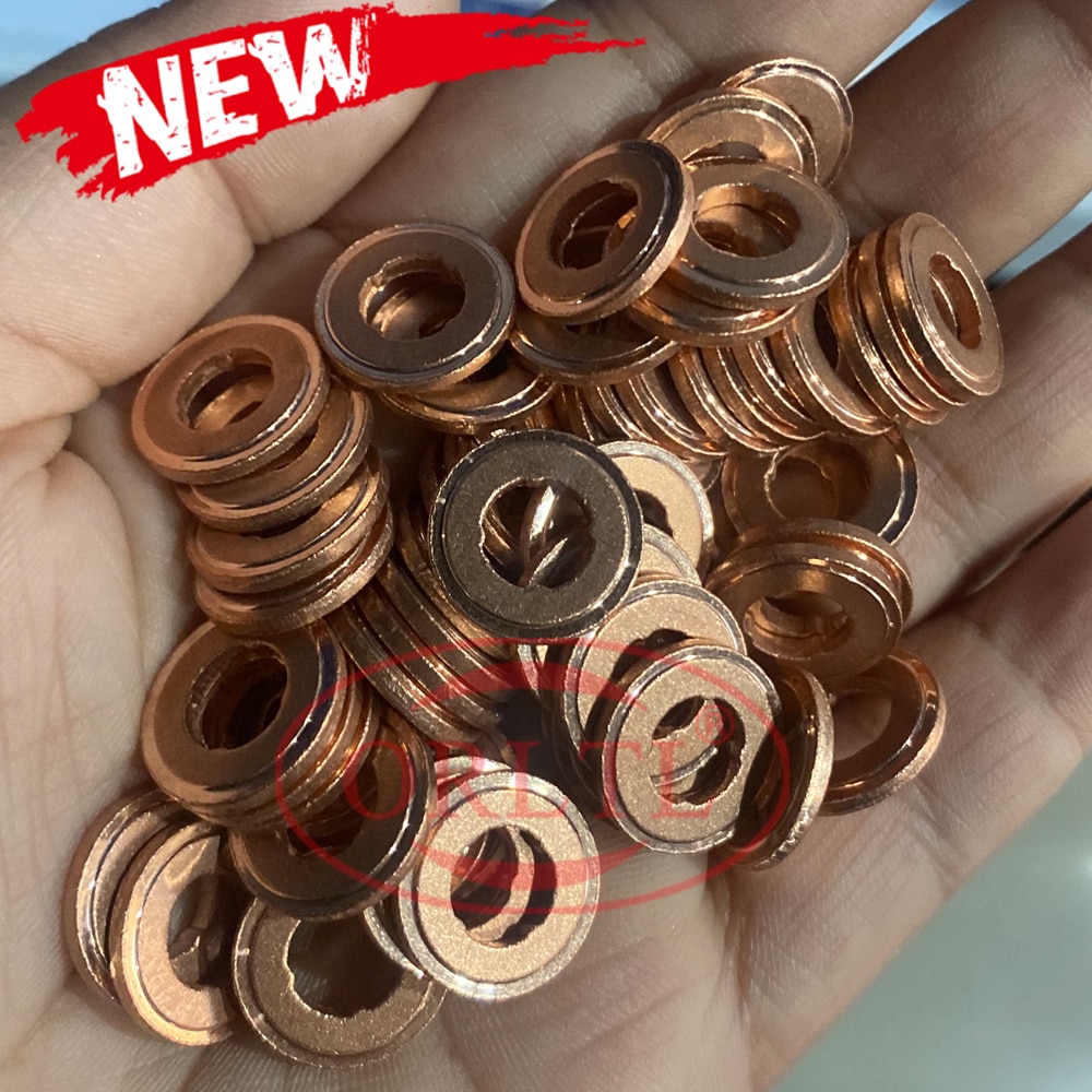 

ORLTL 30 шт./лот Топливные форсунки Common Rail медные шайбы F00VC17504 дизельная насадка тепловой щит F00VC17503 F00VC17505 для BOSCH
