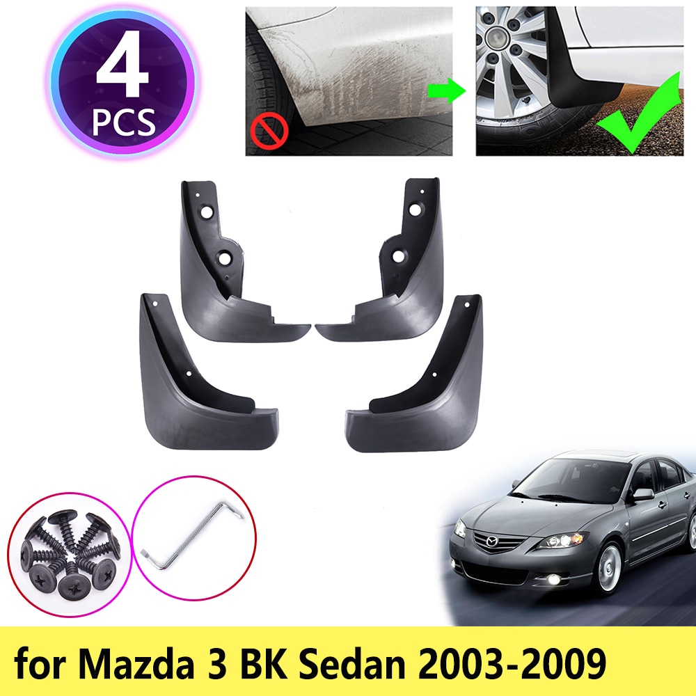 

Брызговики передние Для Седана Mazda 3 BK, 2004, 2005, 2006, 2007, 2008, 2009