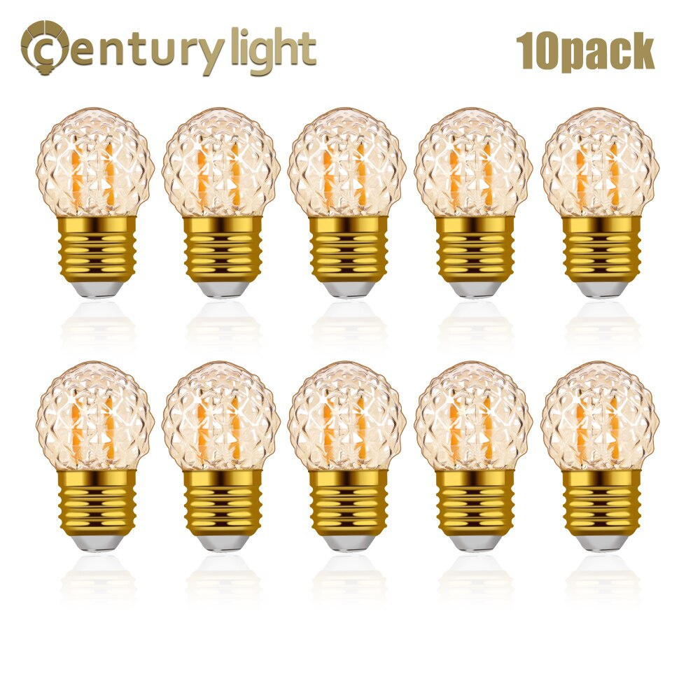 

GANRILAND LED лампочки G40 ананас теплый белый свет 10 шт.
