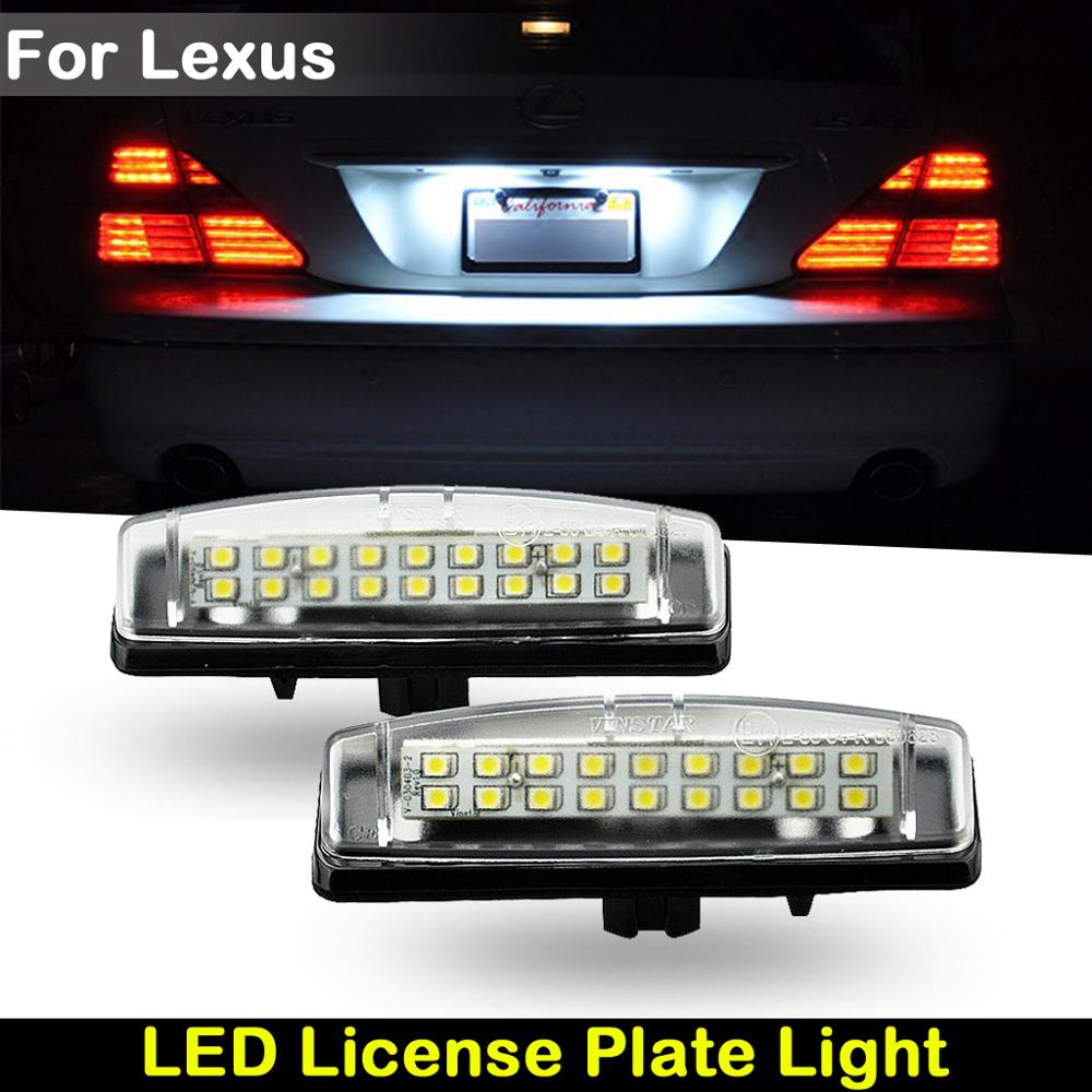 

Для Lexus IS 200/300 LS 430 GS 300/400/430 ES 300/330 RX 300/330/350 Автомобильная задняя белая светодиодная подсветка номерного знака Лампа номерного знака