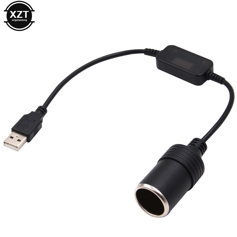

Проводной контроллер с USB-портом от 5 в до 12 В, гнездо для автомобильного прикуривателя, шнур питания для Xiaomi, внешний аккумулятор, DVR, конвертер, адаптер
