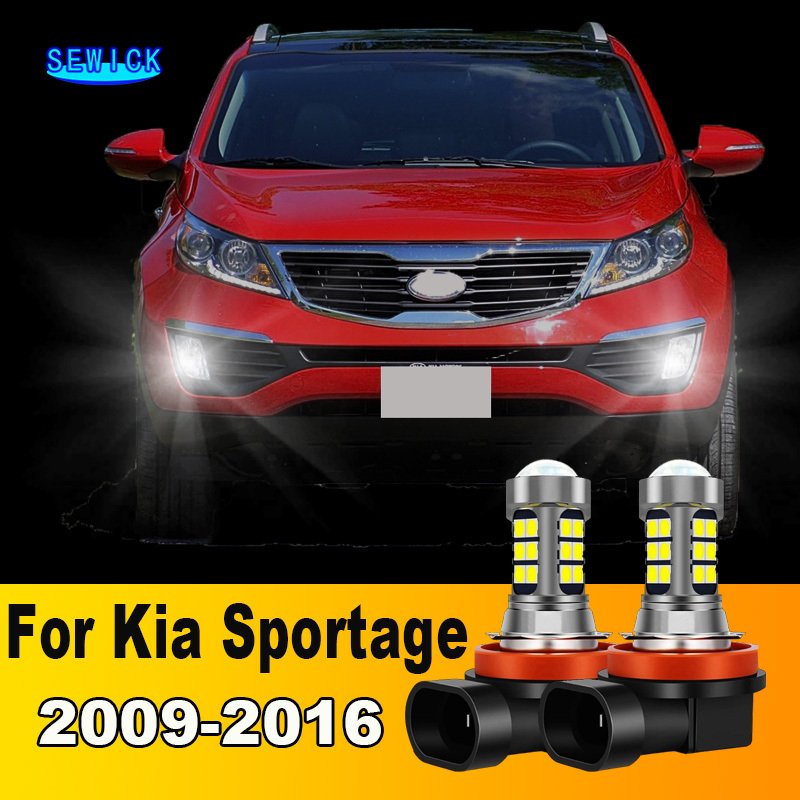 

2 Шт. Светодиодные Противотуманные Фары Для Kia Sportage 2009-2016, Аксессуары Для Передних Противотуманных Фар
