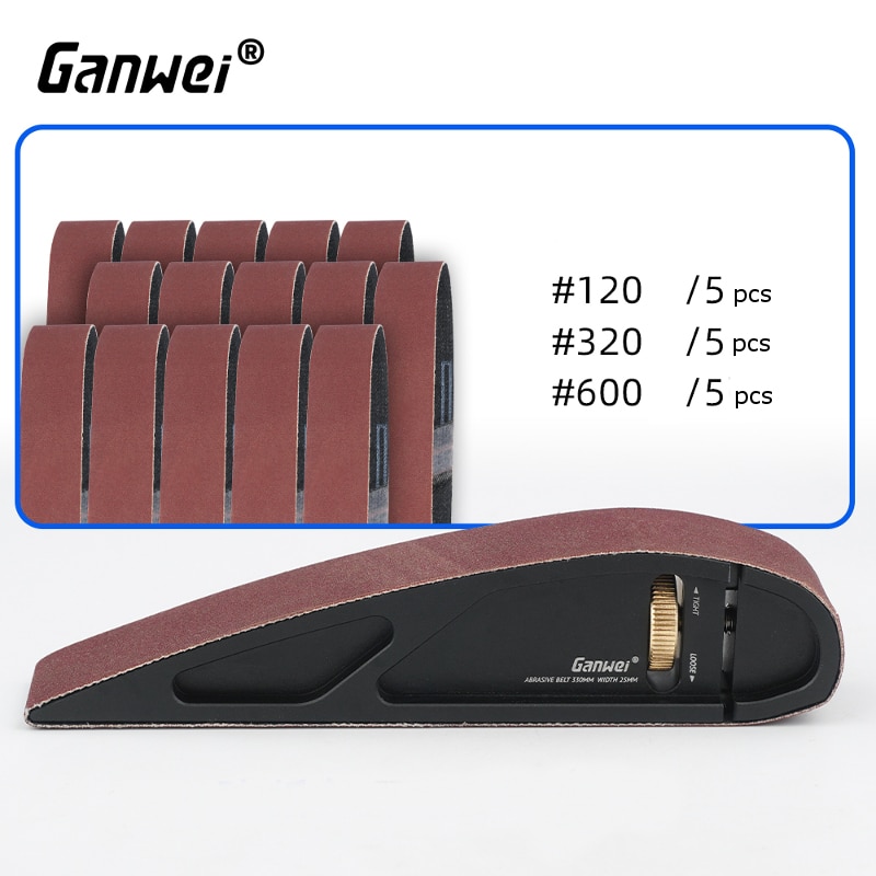 

Ganwei изогнутый шлифовальный блок + 15 шлифовальных лент