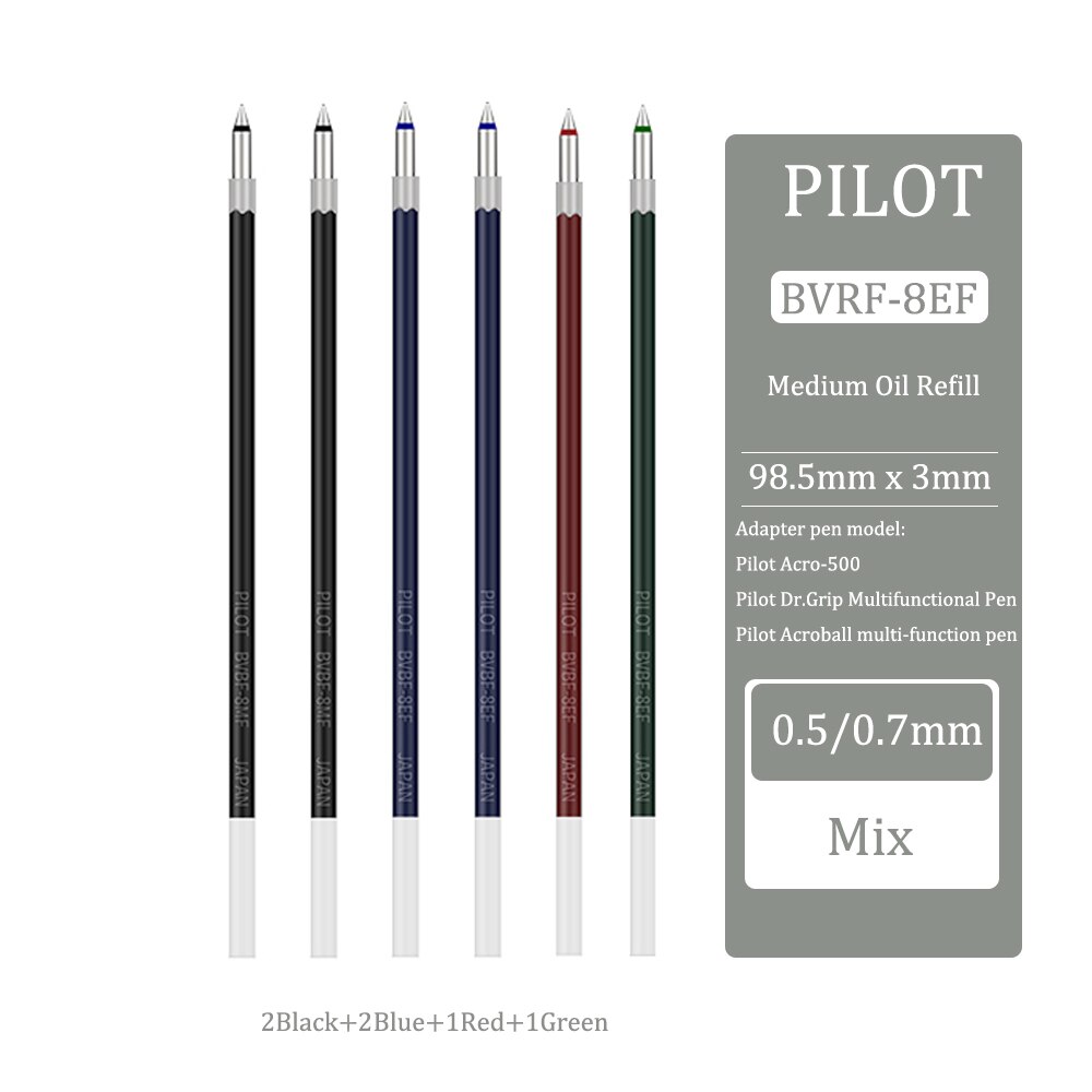 

Гелевые ручки Pilot BKSG Dr Grip, заправка 0,5/0,7 мм, набор из 6/10 штук