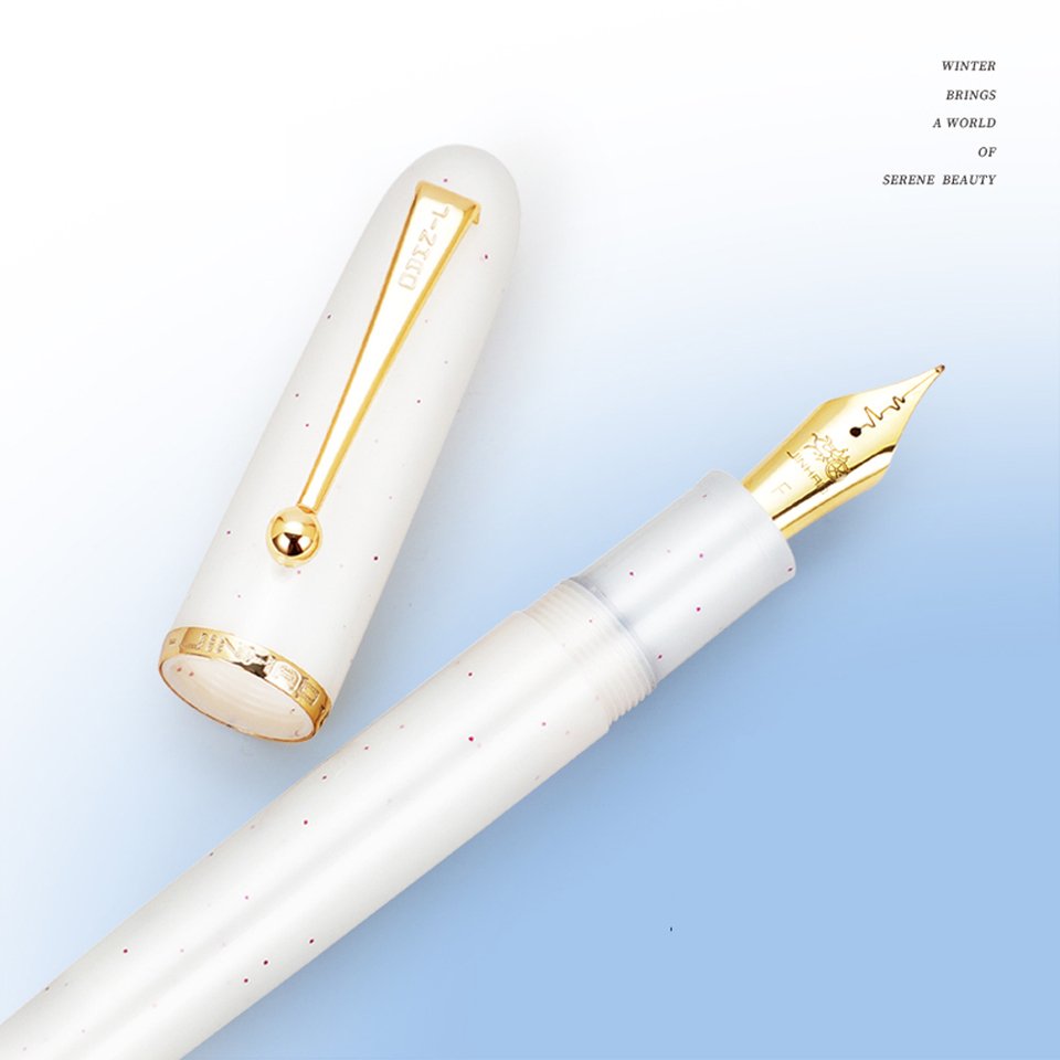 

Перьевая Ручка JINHAO 9013, Акриловая, Прозрачная, Белая, С Пером F M, Офисные Школьные Канцелярские Принадлежности