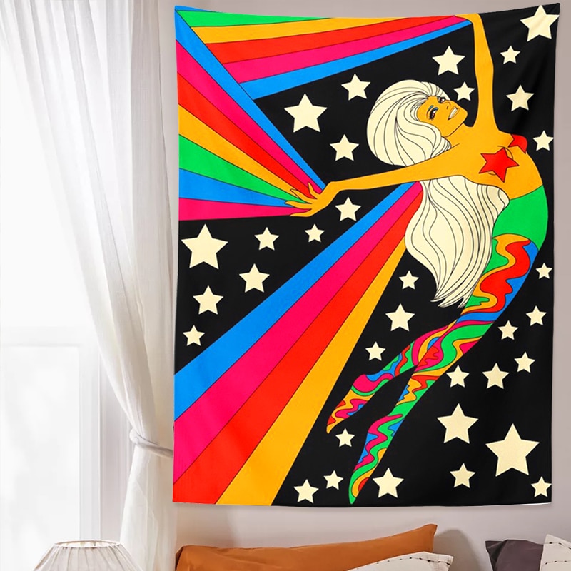 

Винтажный гобелен A BRIGHT RAINBOW