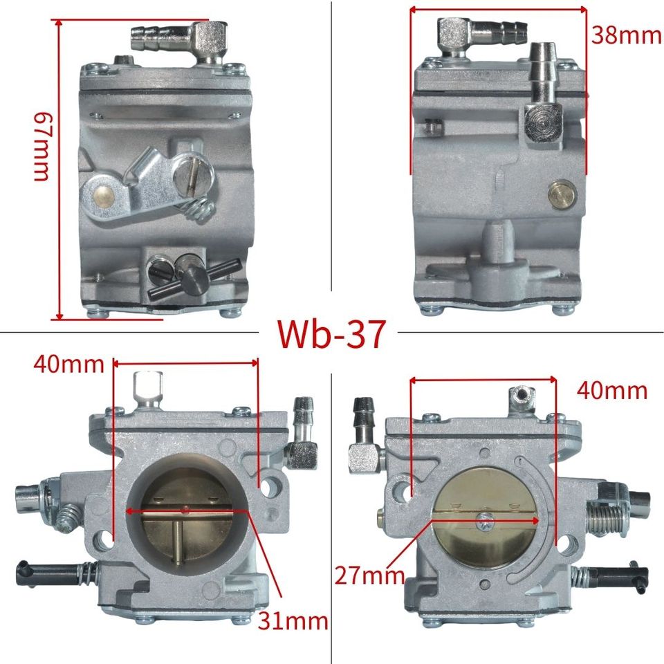 

Карбюратор Walbro для WB-37 WB-37-1 150cc-200cc садовая газонокосилка триммер инструменты парамотор двигатель модель самолета