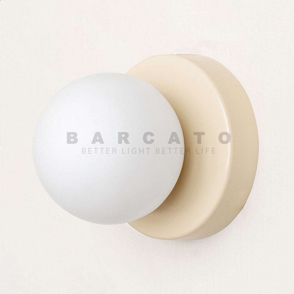 

Настенный светильник Barcato, стекло+металл, LED, розовый/зеленый/черный/бежевый