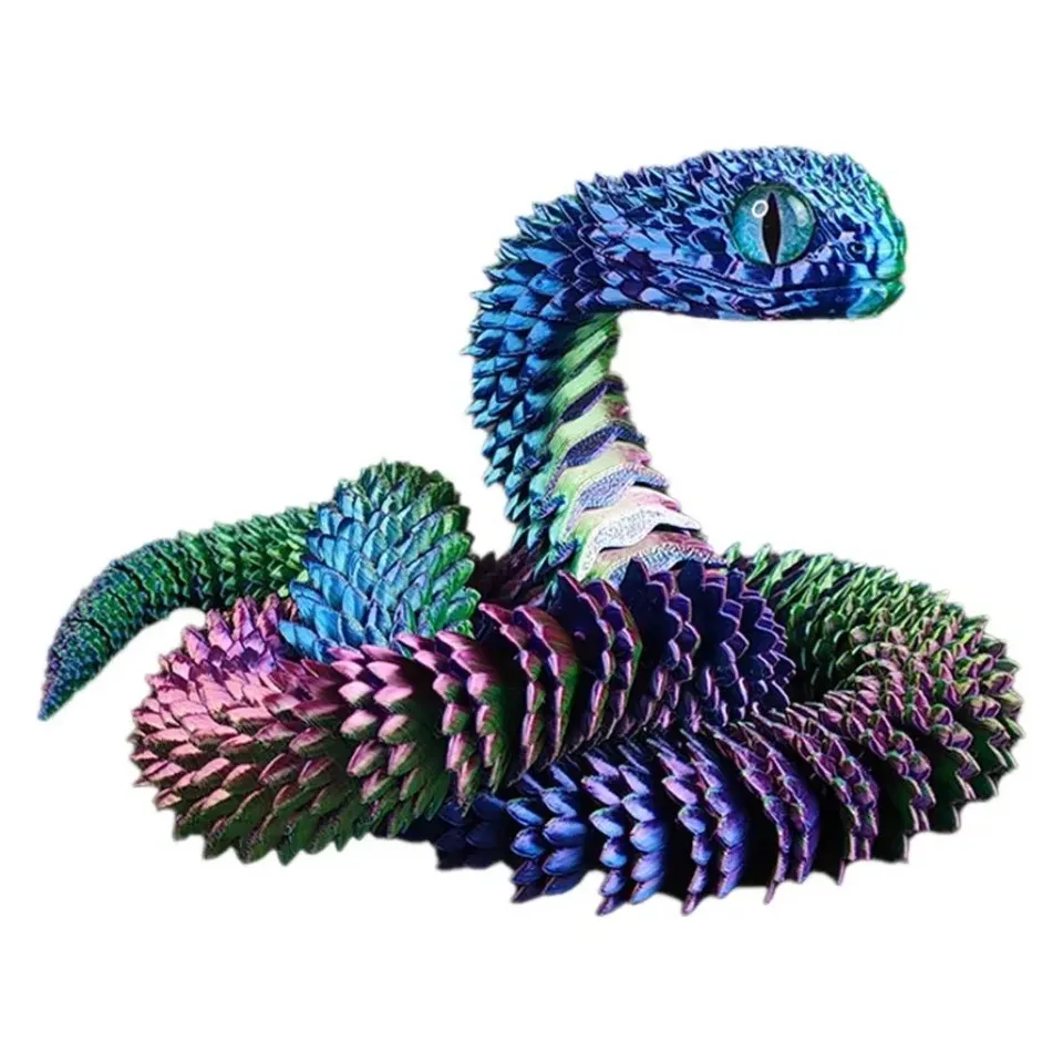 

3D Печатная Змея из Пластика