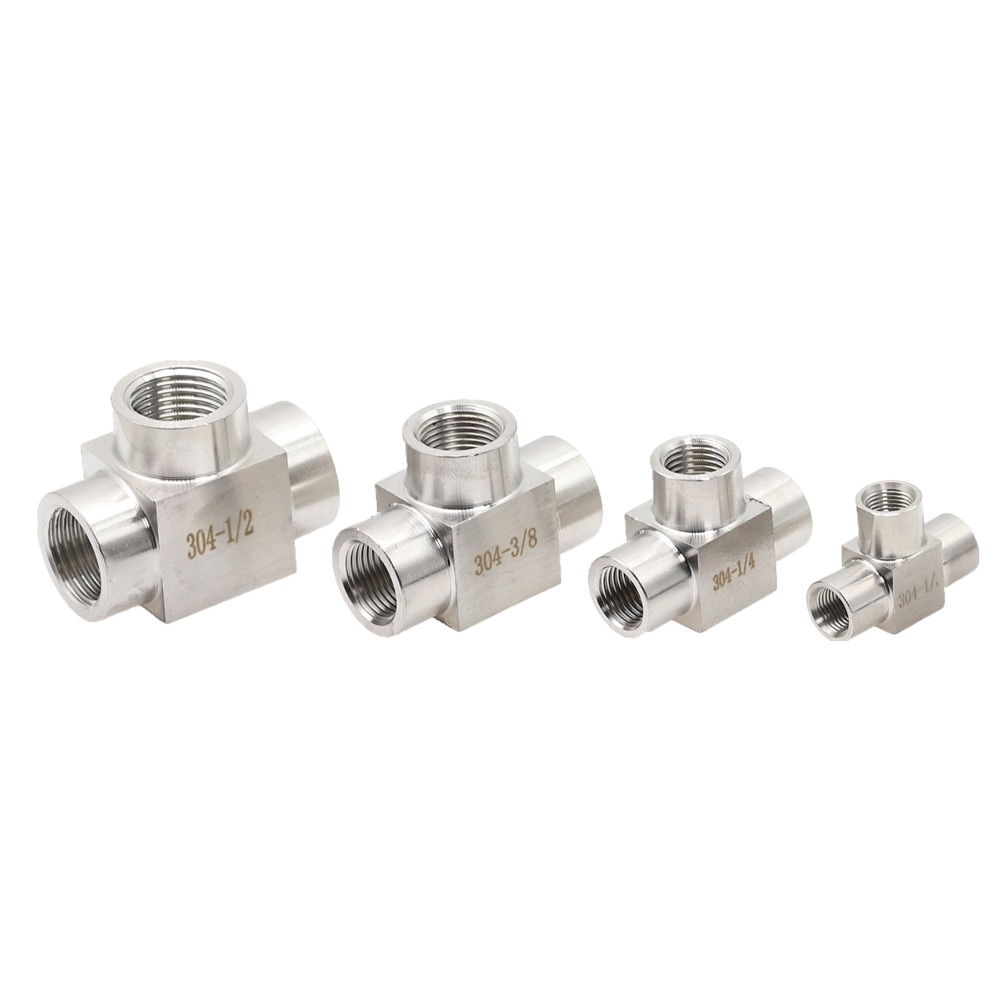 

Тройник для труб из нержавеющей стали 1/8", 1/4", 3/8", 1/2"