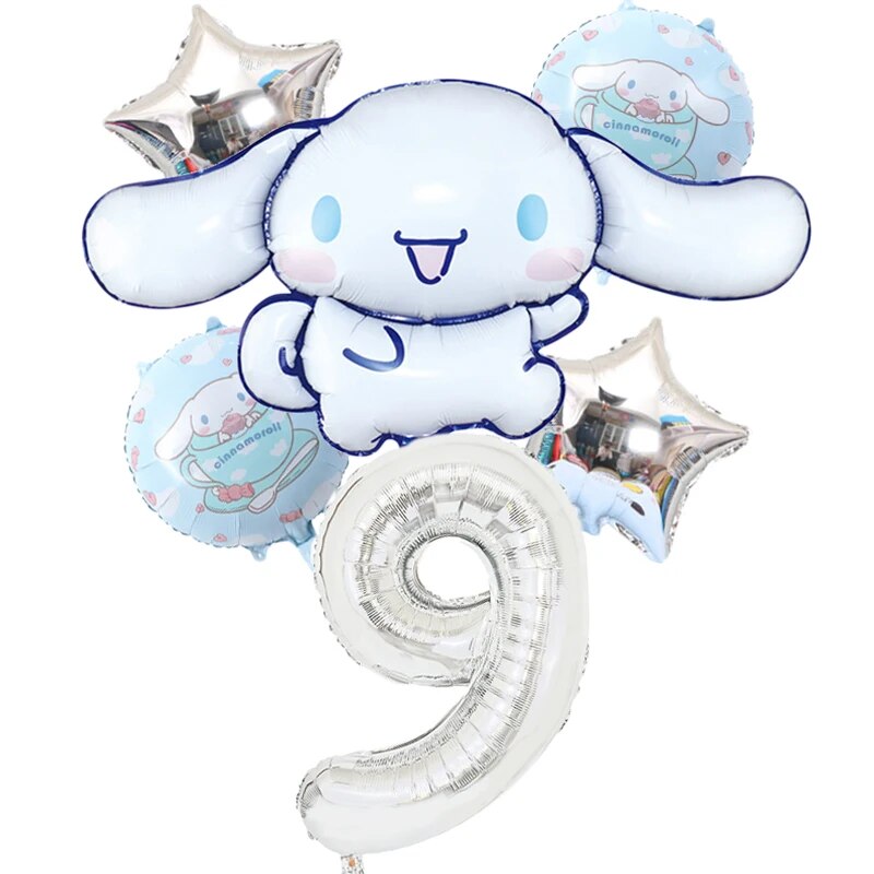 

Набор из 6 цифровых шаров Kuromi MyMelody Cinnamoroll 32 дюйма