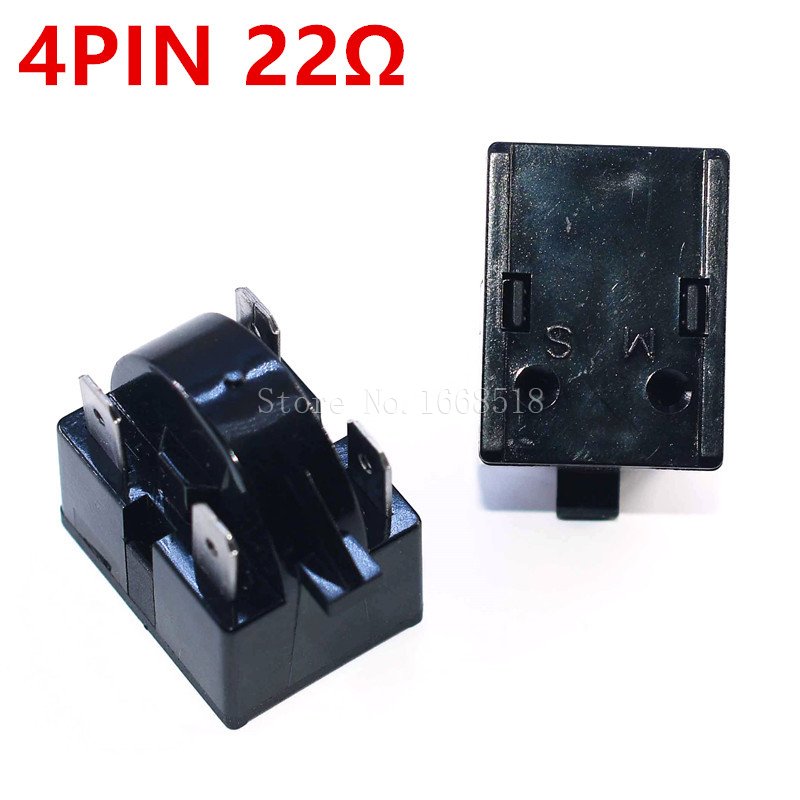 

Refrigerator PTC Starter Relay 1/2/3/4Pins Compressor Overload Protector Refrigerator PTC Starting Relay 12ohm 15Ohm 22Ohm 33Ohm
