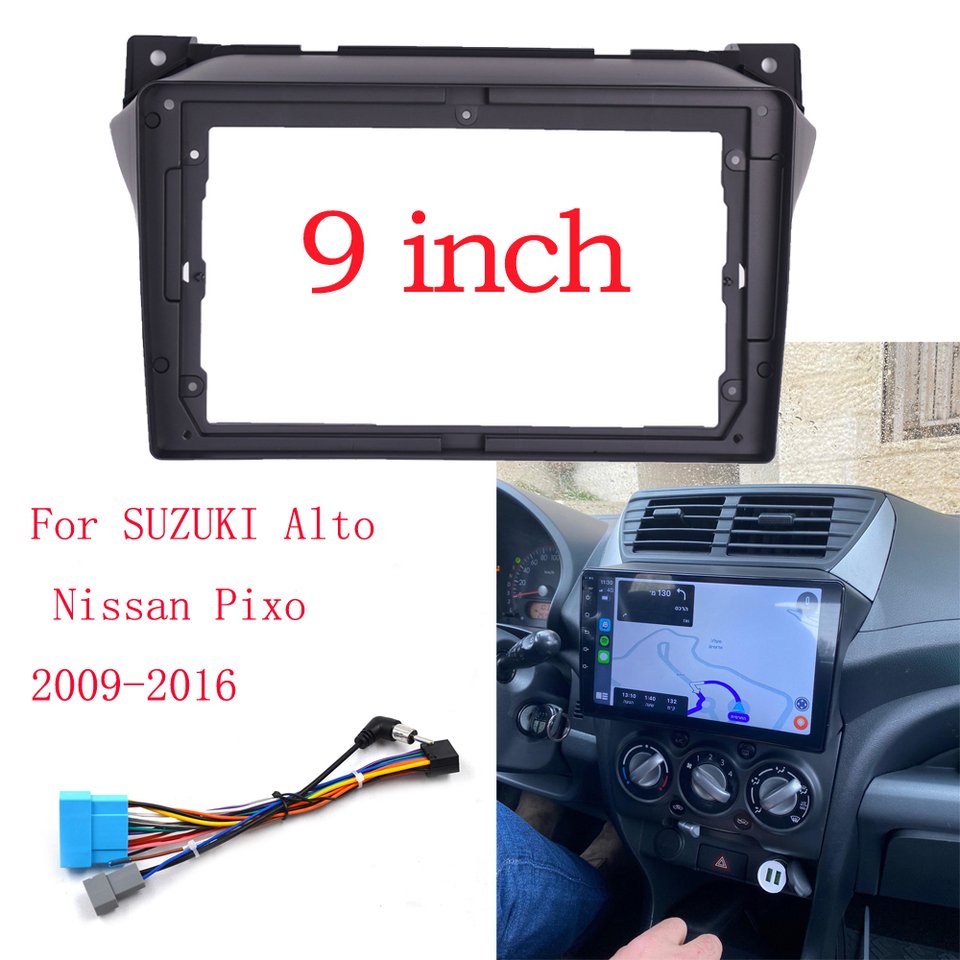

9-дюймовый автомобильный адаптер для передней панели для Suzuki Alto Japanese 2009-2016 Android Radio Audio Dash Монтажная панель Комплект