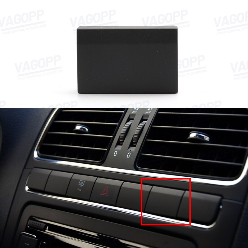 

Оригинальная пустая крышка центральной консоли автомобиля для Volkswagen Polo 2011-2013, накладка на кнопку переключателя-выключатель аварийного освещения