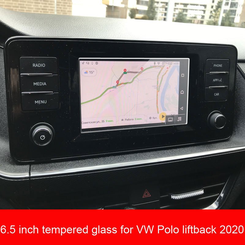 

Защитное стекло для автомобильной навигации, для Volkswagen, VW, Polo, Лифтбэк, 2020, 6,5 дюйма