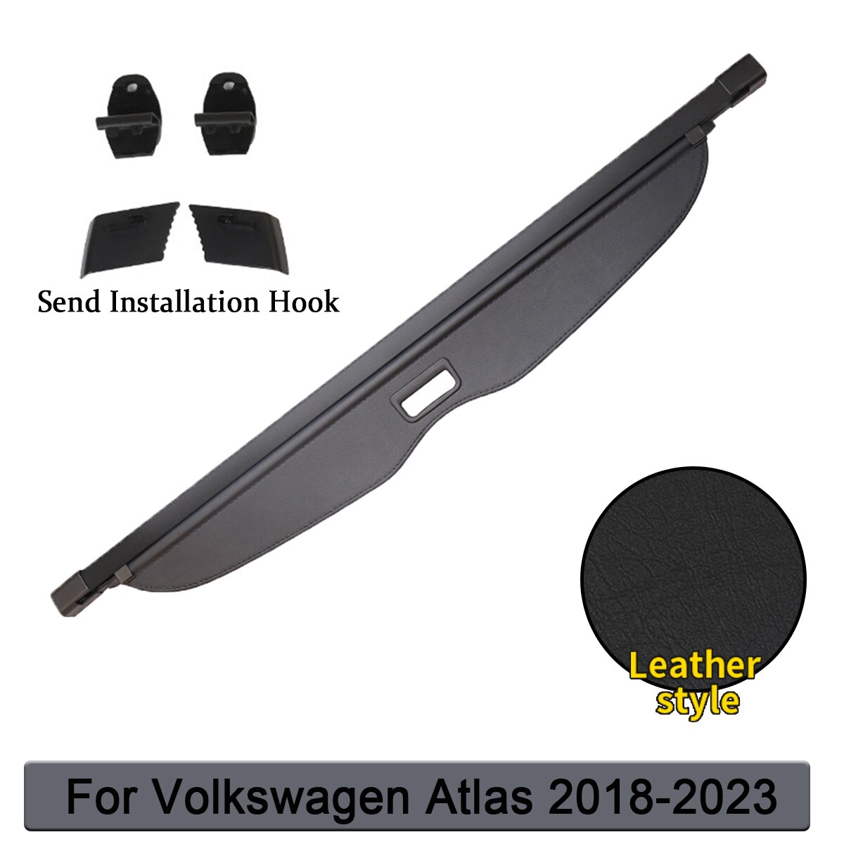 

Для VW Volkswagen Atlas Teramont CA1 2018 2019 2020 2021 2022 2023, задняя крышка багажника, солнцезащитный козырек, выдвижной, безопасность конфиденциальности