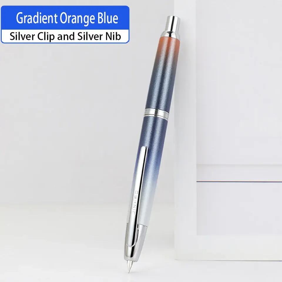 

Высококачественная перьевая ручка JINHAO 10, выдвижное перо EF/F, металлические ручки с серебряным/золотым зажимом для студентов, канцелярские принадлежности, 1 шт.