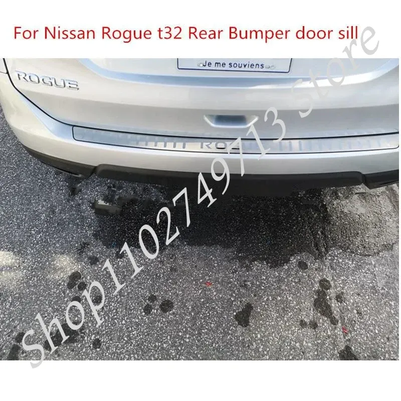 

Для Nissan Rogue t32 2014-2020 защита заднего бампера из нержавеющей стали, порог багажника, задняя защита, протектор, Стайлинг автомобиля