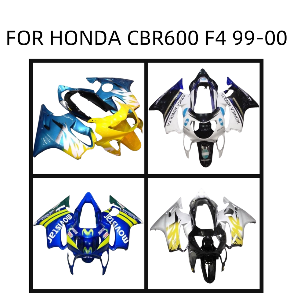 

Plastic fairing ABS FOR HONDA CBR600 f4 1999-2000 ABS Injection FOR CBR600f4 99-00 motorcycle Fairing set high quality