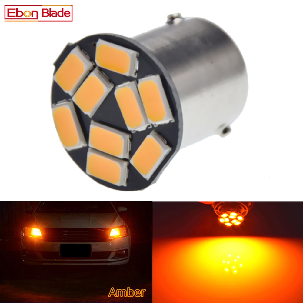 

1 шт. Янтарно-желтый оранжевый BAU15S 7507 PY21W 1156PY 12 В светодиодная лампа для автомобиля передний указатель поворота Стайлинг