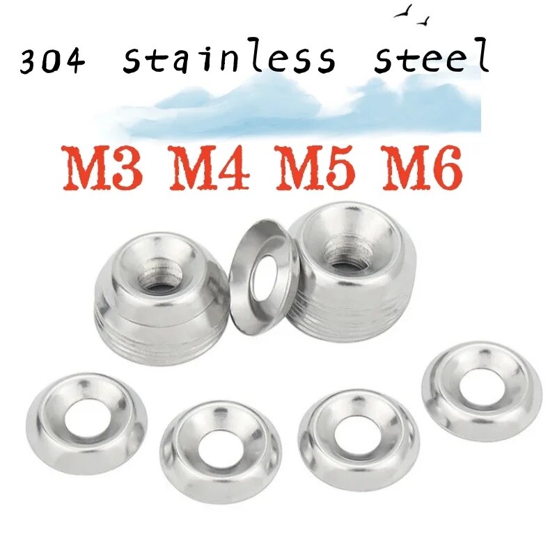 

50-100 шт. M3 M4 M5 M6 уплотнительная выпуклая сферическая искусственная резьба 304 A2-70 нержавеющая сталь 6 #8 #10 #12 # шайбы для чашек
