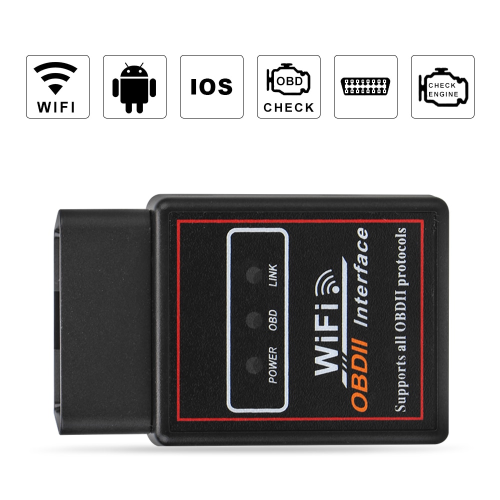 

ELM 327 V2.1 OBD2 считыватель кодов OBD2 Автомобильные диагностические инструменты сканер WIFI ELM327 OBDII Автомобильный сканер универсальный для IOS Android