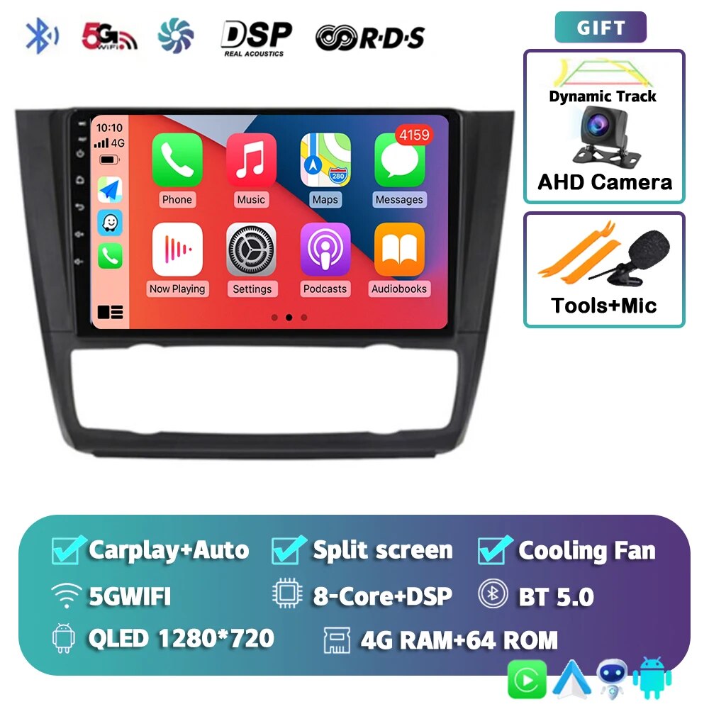

Автомагнитола для BMW 1 серии E88 E82 E81 E87 2004-2012, Android 13