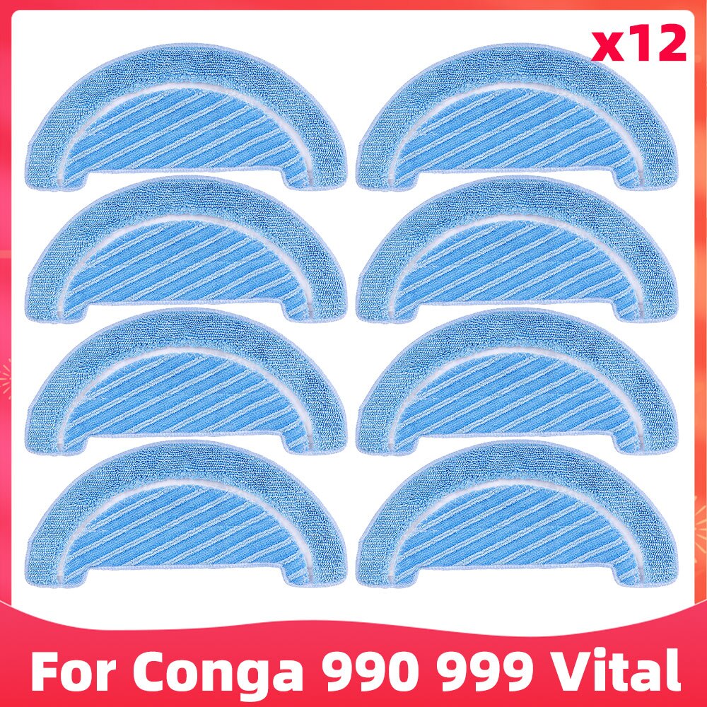 

Запасные части для роботов-пылесосов Cecotec Conga 990 Vital / Conga 999 Vital: щетка, фильтр HEPA, тряпка
