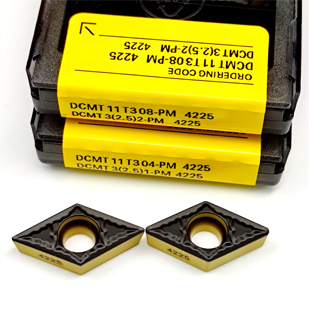 

Токарные пластины DOT STRIPE DCMT070204 DCMT11T304 DCMT11T308 PM4225 карбид 10 шт