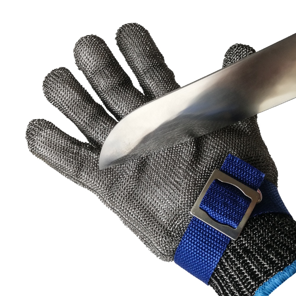

Защитные перчатки QEAR SAFETY из нержавеющей стали ISO13997, уровень резки F