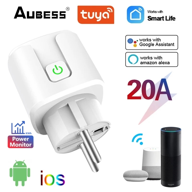 

Умная розетка TUYA 16A 20A Wi-Fi