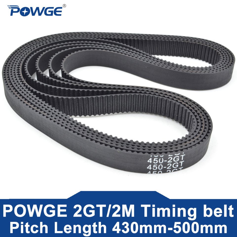 

POWGE 2MGT 2 м 2GT синхронный ремень ГРМ длина шага 292/294/300/302/308 Ширина 3/6/9/15 мм зубов 146 147 150 151 154 GT3 закрытого типа