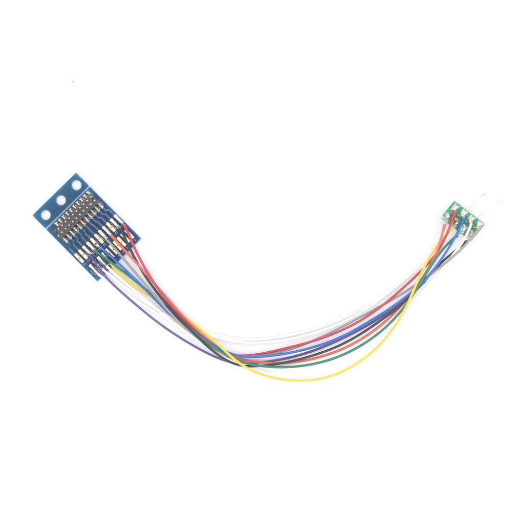 

Адаптер жгута проводов 21PIN/21MTC на 8PIN/NEM652 с проводами динамиков для модели Dcc Train Rail/LaisDcc Brand 860046