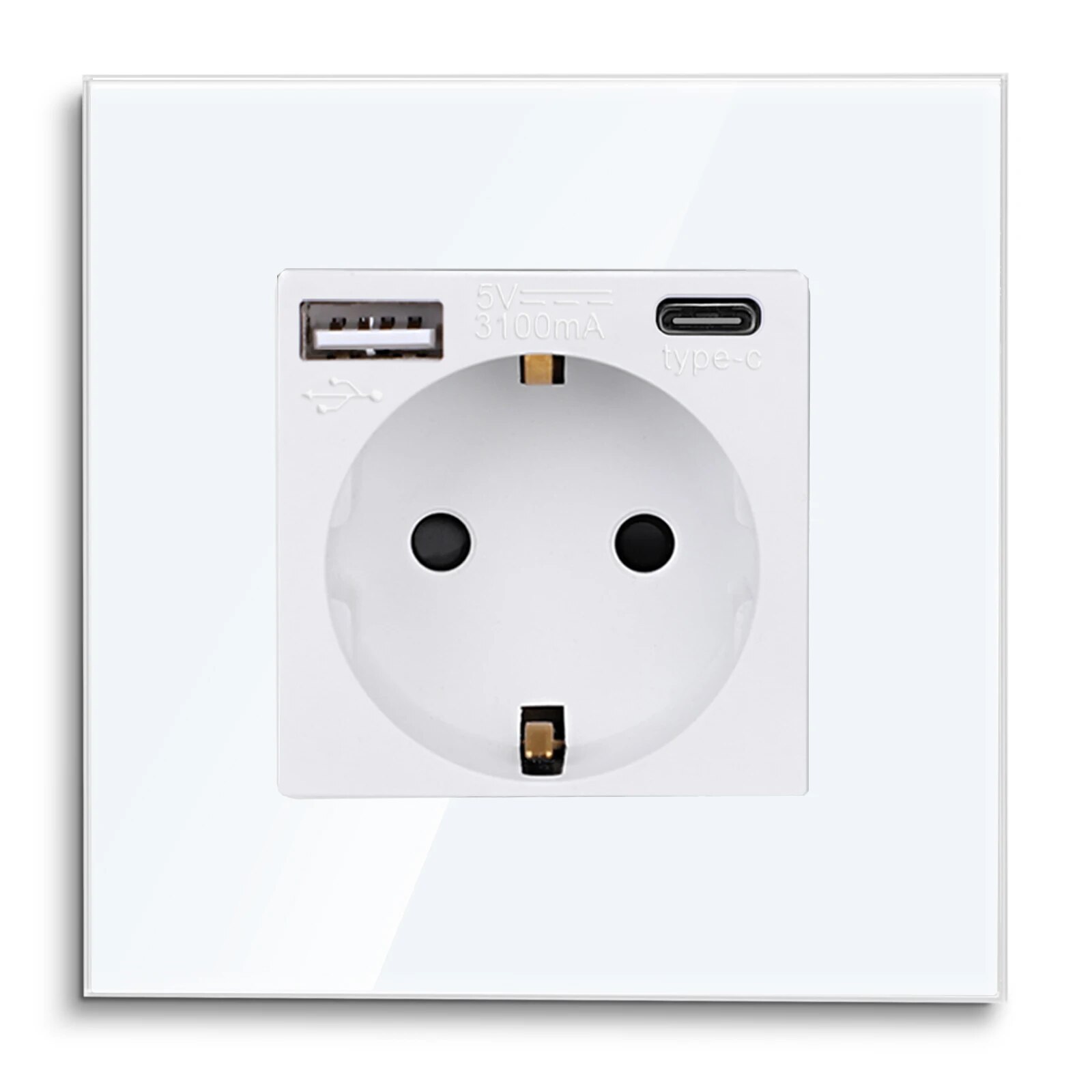 

Bingoelec Двойная розетка с USB портами 16А
