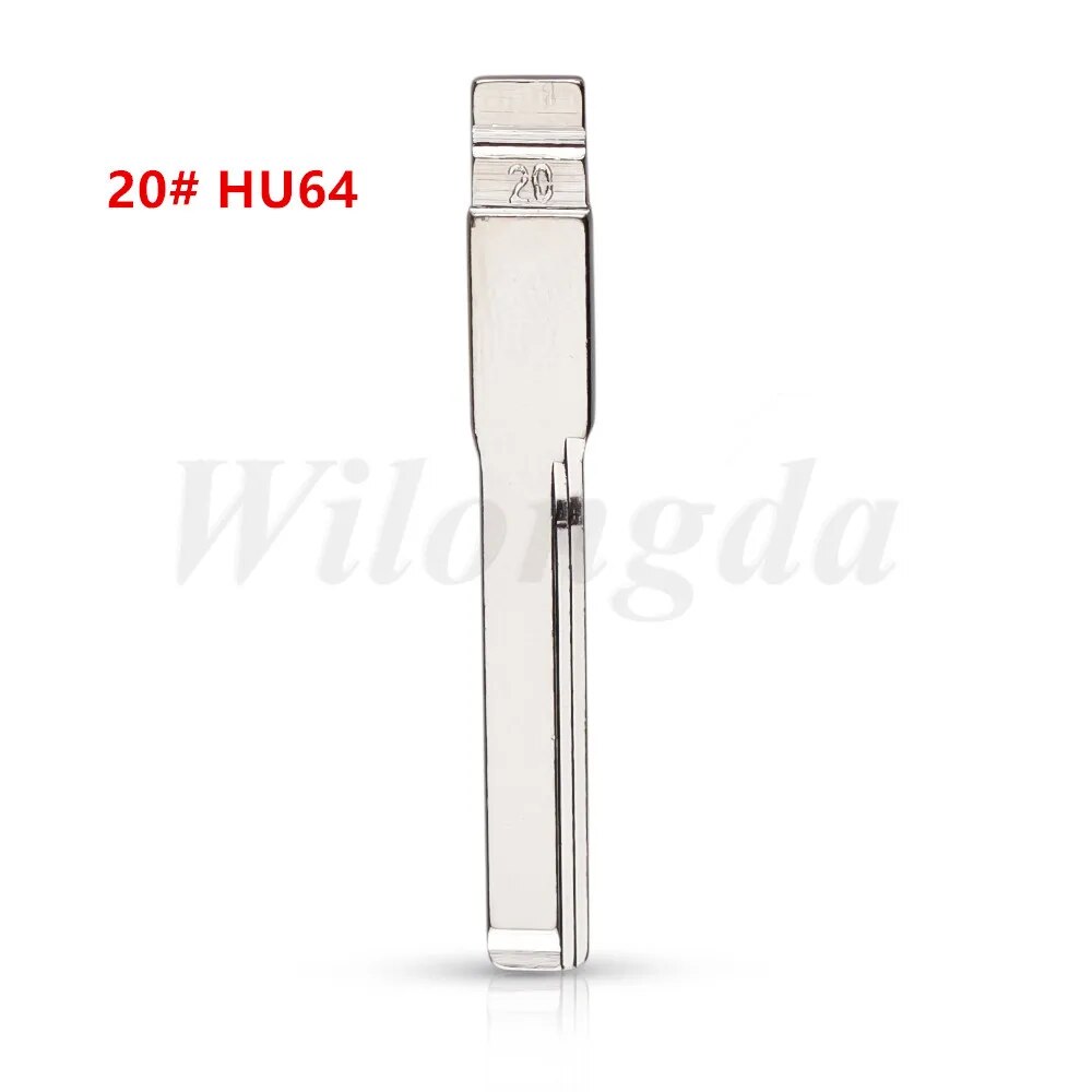 

10 шт. KD VVDI BLADE 20 # HU64 металлический необработанный флип-чехол для keydiy KD xhorse VVDI JMD