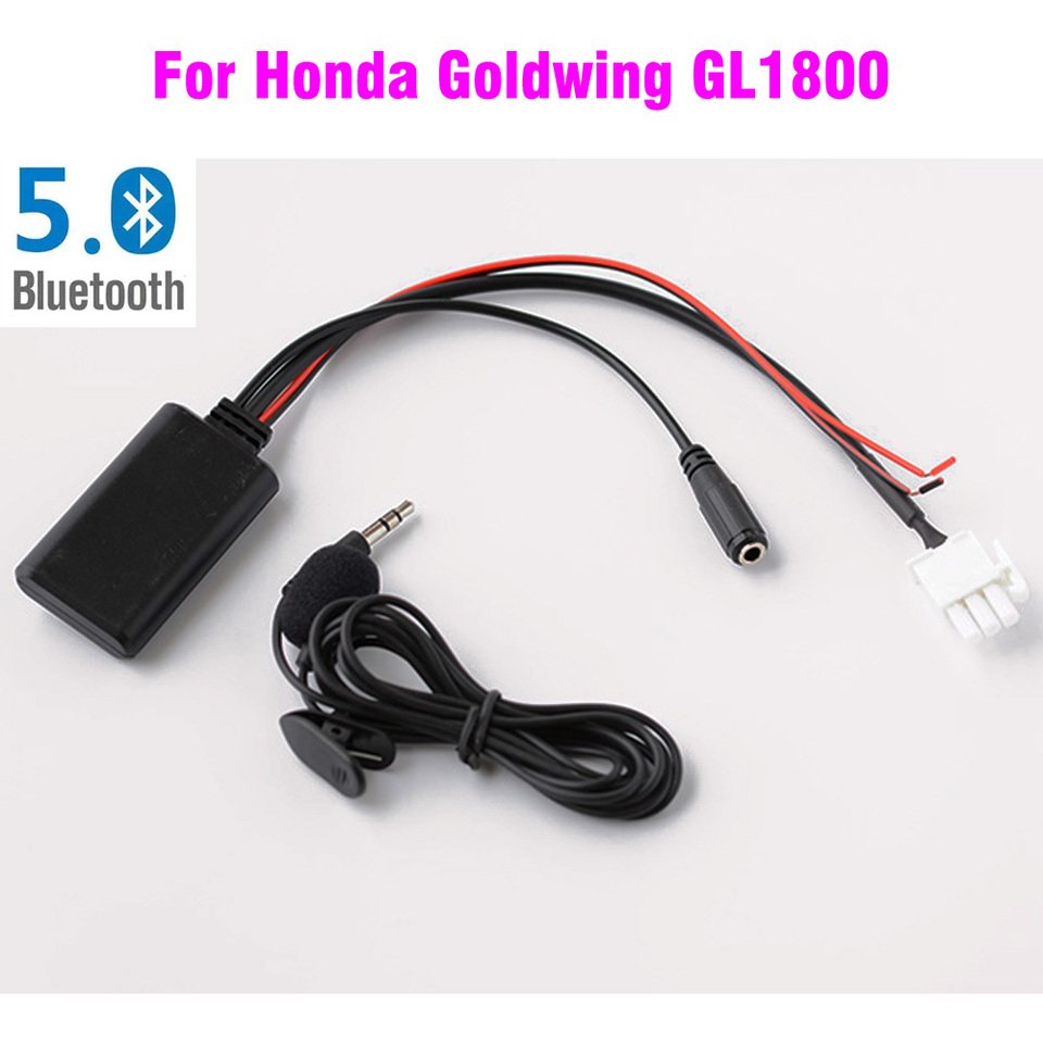 

Мотоциклетный 3-контактный Bluetooth 5,0 беспроводной адаптер стерео музыка для Honda Goldwing GL1800 1800
