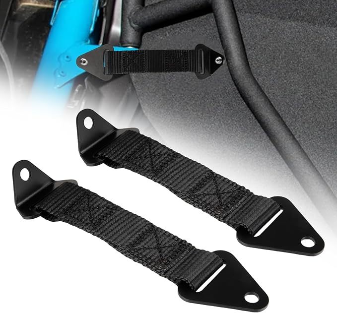 

2 шт. X3 дверные ограничители для Can-Am Maverick X3 2017-2023, черные ограничительные ремни, аксессуары с фиксированной/регулируемой длиной