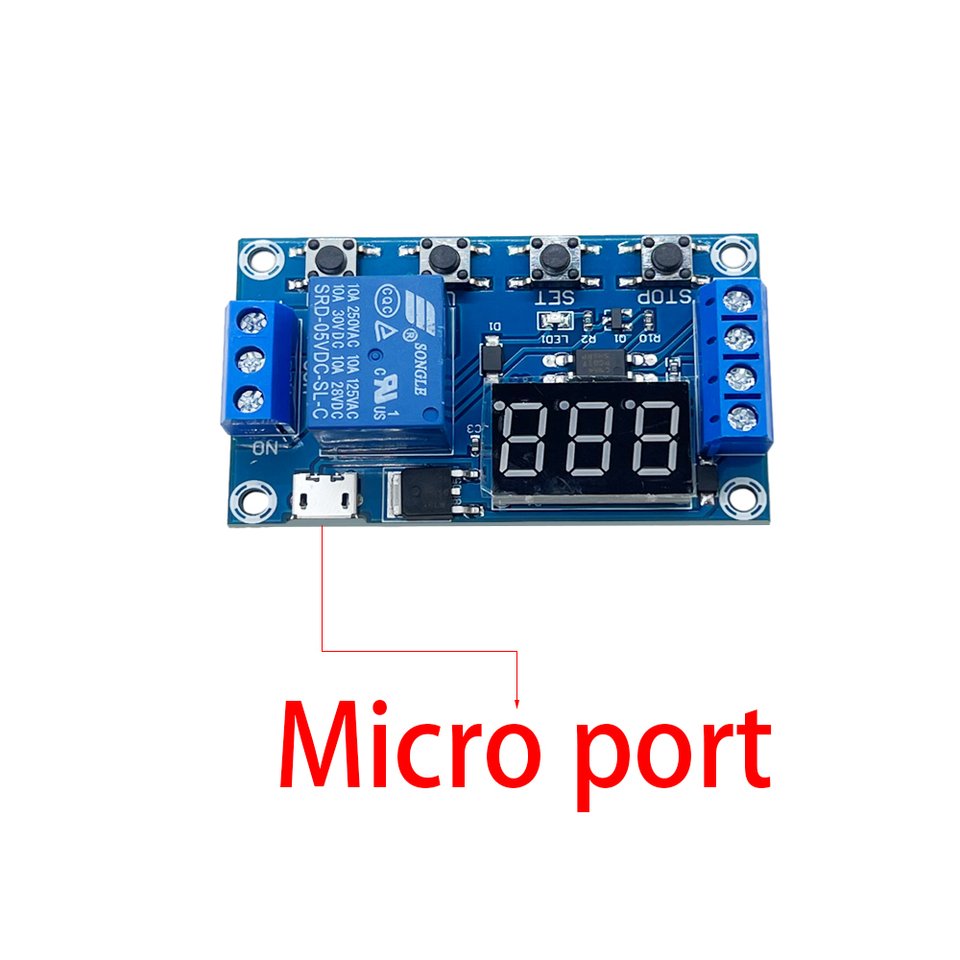 

6-30 В постоянного тока, поддержка Micro USB 5 В, светодиодный дисплей, автоматизация, таймер задержки цикла, переключатель задержки, реле времени 6 В, 9 В, 12 В, 24 В