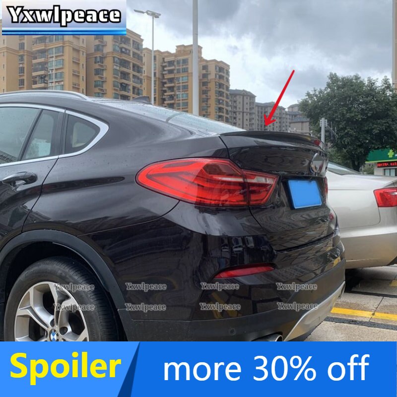 

Спойлер для BMW F26 X4 2015 2016 2017 2018, АБС-пластик, неокрашенный цвет, спойлер для губ багажника, крыло багажника, автомобильные аксессуары