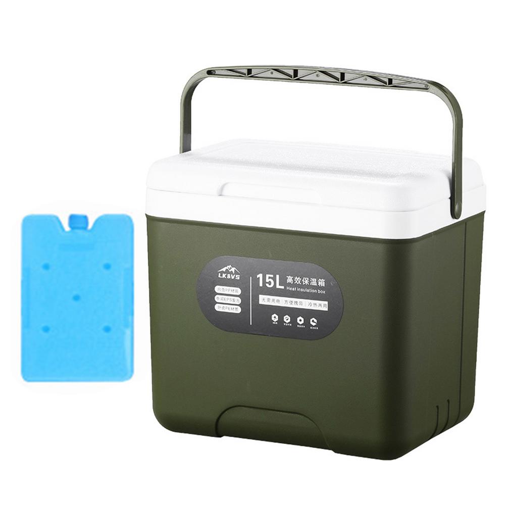 

15L Outdoor Incubator Portable Food Storage Box Car Cold Ice Fishing Box Cooler Mini Fridge For Travel Beach Camping