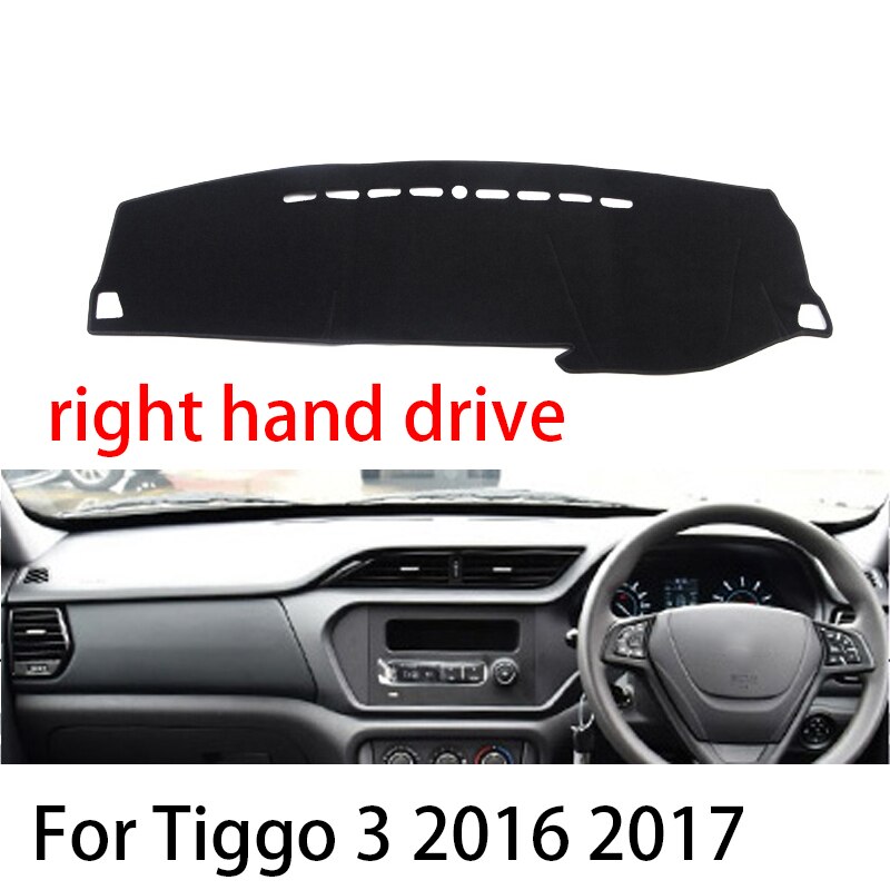 

Для Chery tiggo 3 2016 2017, чехлы на приборную панель автомобиля с правым и левым рулем, коврик, подушка, коврики, аксессуары