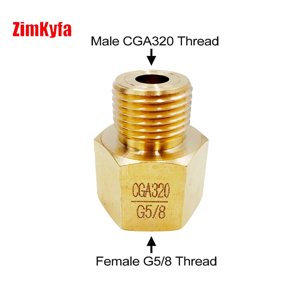 

Адаптер для резьбы G5/8 к CGA320 /G5/8
