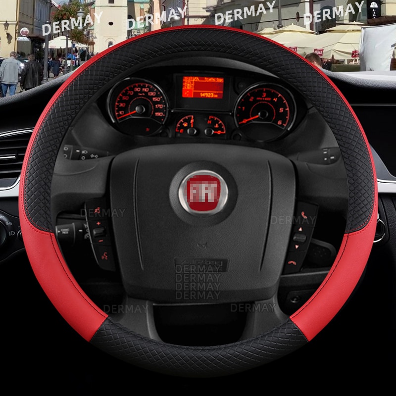 

Для Fiat Ducato автомобильный чехол на руль из искусственной кожи 100% бренд DERMAY, автоаксессуары