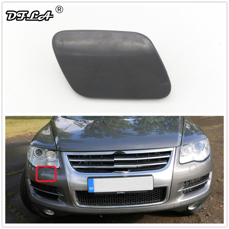 

Для VW Touareg 2002 2003 2004 2005 2006, Стайлинг автомобиля, передний бампер, омыватель фар, крышка, правая сторона пассажира