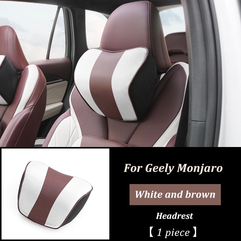 

джили монжаро Автомобильная подушка LINNUNU для подголовника, подходит для Geely KX11 Manjaro, опора из пены с эффектом памяти, держатель для шеи, подушка для головы сиденья, Monjaro XingyueL