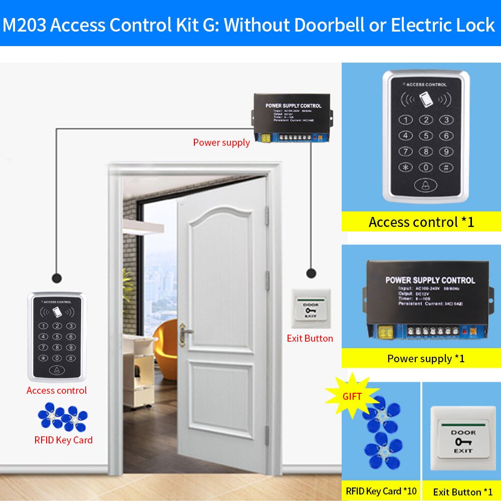 

RFID-клавиатура 125 кГц, Контроль Доступа С Водонепроницаемой Крышкой