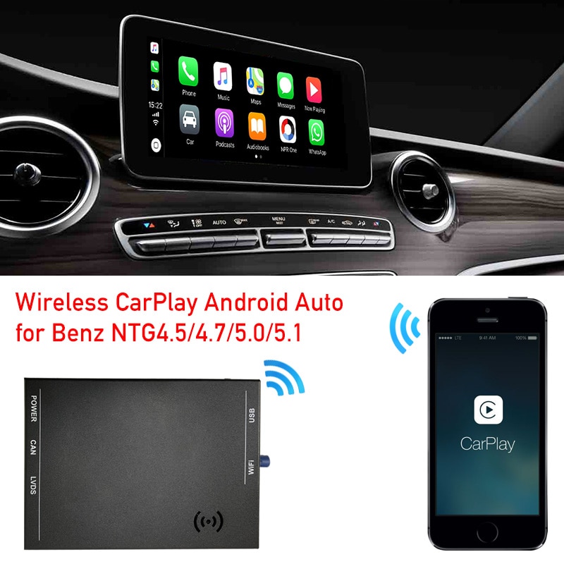 

Модуль модуля интерфейса apple carplay NTG5, V-class W447, заводской адаптер с радио и экраном для автоматической активации android, инструмент для устройства активации